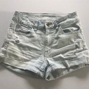 High Rise Ripped Shorts